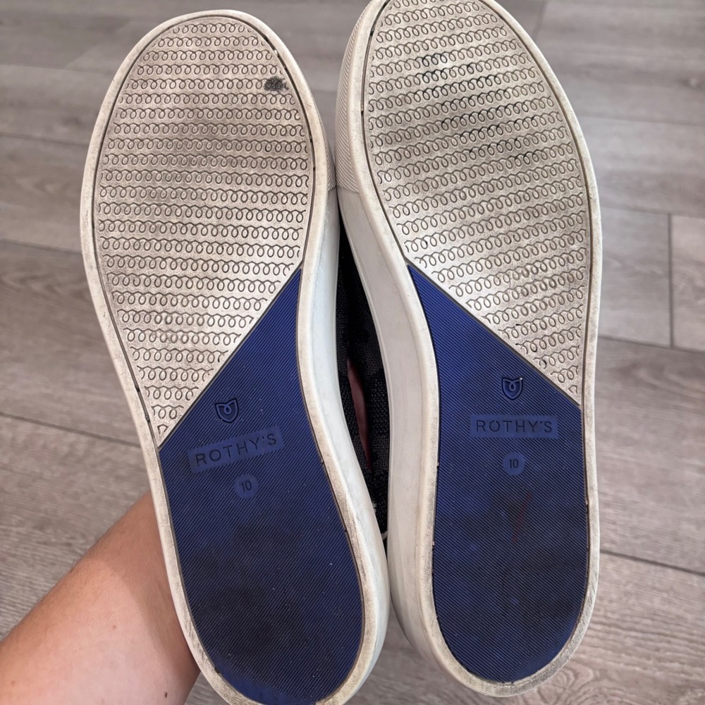 Rothys The Sneaker Womens‎ 10 Grey Camo Slip On Knit Sustainable Washable Shoes - Picture 6 of 6